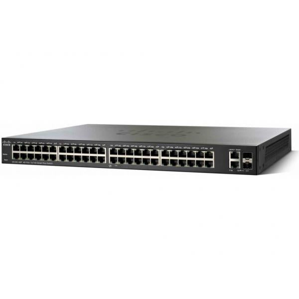 Cisco SF350-48P Gestito L2/L3 Fast Ethernet [10/100] Supporto Power over Ethernet [PoE] Nero (SF350-48MP 48-PORT - 10/100 POE MANAGED SWITCH)Cisco0882658766466SF350-48P-K9-EU