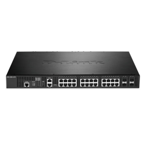 D-Link DXS-3400-24TC switch di rete Gestito L3 Gigabit Ethernet [10/100/1000] 1U Nero (24-PORT LAYER2 MANAGED 10G - STACK SWITCH 4X COMBO)