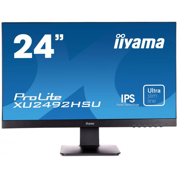 Iiyama ProLite XU2492HSU LED display 60,5 cm [23.8] 1920 x 1080 Pixel Full HD Nero (XU2492HSU-B1 60.5CM 23.8IN IPS - FHD 250CD 5MS HDMI/DP BLACK)Iiyama4948570115105XU2492HSU-B1