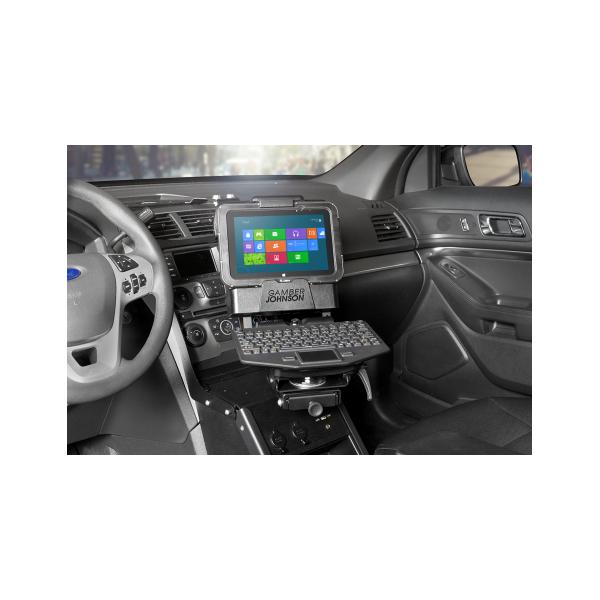 Gamber-Johnson 7160-0818-04 supporto antifurto per tablet 25,4 cm [10] Nero (ET50/55 10IN CRADLE W/ POWER - IN)