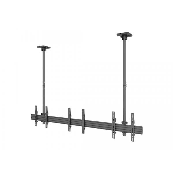 ITB MB3477 Supporto TV a parete 165,1 cm [65] Nero (1X3 TRIPLE MONITOR CEILING - BRACKET)