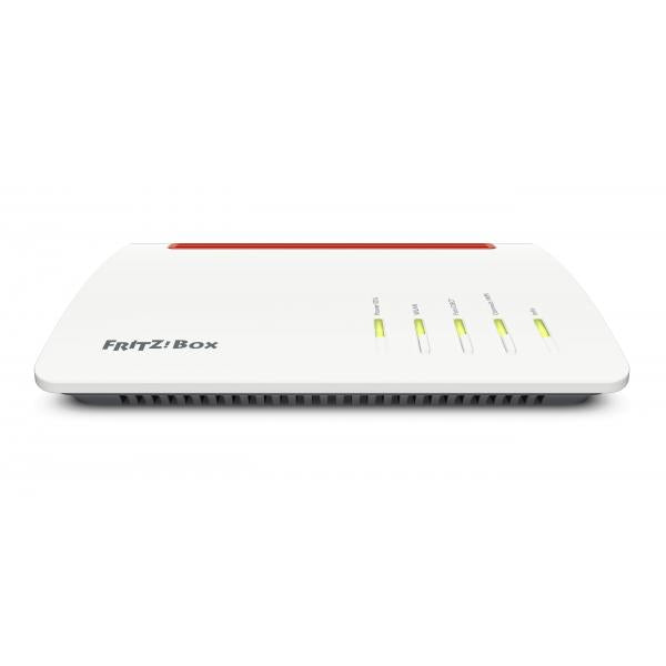 FRITZ!Box 7590 router wireless Gigabit Ethernet Dual-band [2.4 GHz/5 GHz] Grigio, Rosso, Bianco (FRITZ BOX 7590 - DE FACHHANDEL)