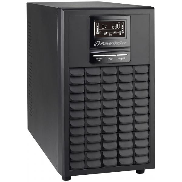 PowerWalker VFI 3000 CG PF1 Doppia conversione [online] 3 kVA 3000 W 9 presa[e] AC (VFI 3000 CG PF1 - VFI 3000 CG PF1, - Double-conversion [Online], 3 kVA, 3000 W, 110 V, 300 V, 40/70 Hz - Warranty: 24M)