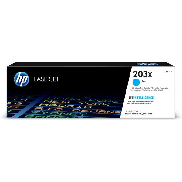 PrintAbout CF541X cartuccia toner Compatibile Ciano (HP 203X - Alta resa - ciano - originale - LaserJet - cartuccia toner [CF541X] - per Color LaserJet Pro M254dw, M254nw, MFP M280nw, MFP M281cdw, MFP M281fdn, MFP M281fdw)hp0190781107132CF541X