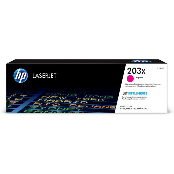 PrintAbout CF543X cartuccia toner Compatibile Magenta (HP 203X - Alta resa - magenta - originale - LaserJet - cartuccia toner [CF543X] - per Color LaserJet Pro M254dw, M254nw, MFP M280nw, MFP M281cdw, MFP M281fdn, MFP M281fdw)hp0190781107156CF543X