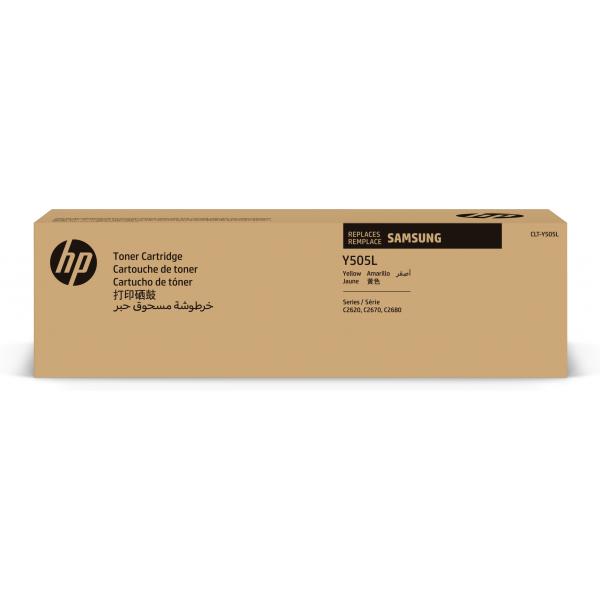 Samsung Cartuccia toner giallo originale HP CLT-Y505L ad alta capacit? (Samsung CLT-Y505L - Alta resa - giallo - originale - cartuccia toner [SU512A] - per ProXpress SL-C2620DW, SL-C2670FW, SL-C2680FX)hp0191628447305SU512A