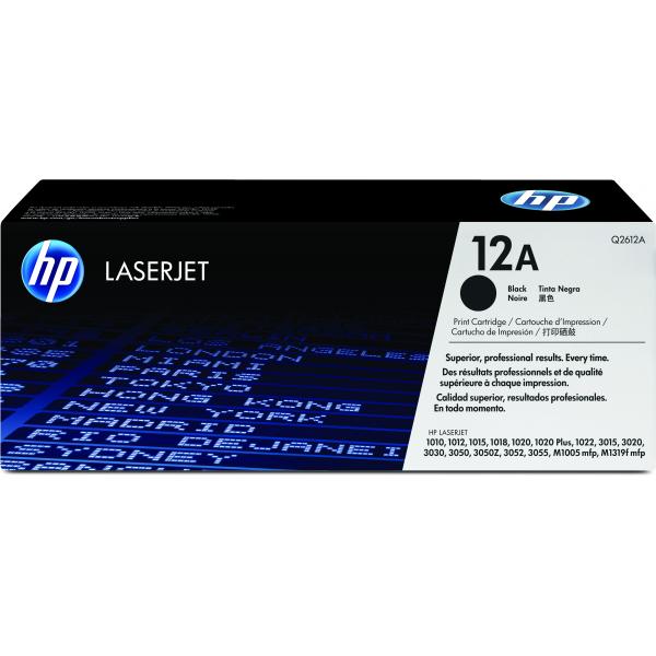 TRI Industries Q2612A cartuccia toner 1 pz Compatibile Nero (Cartuccia di stampa ultraprecise per stampanti HP LaserJet 1010/12/15 & 3015/20/30, nero [fino a 2.000 pagine])hp0808736558136Q2612A