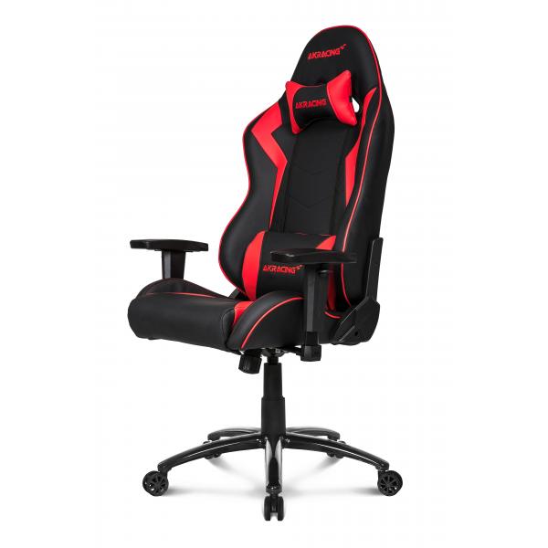 AKRacing SX Sedia da gaming per PC Sedia imbottita tappezzata Nero, Rosso (CORE SX BLACK/RED - )