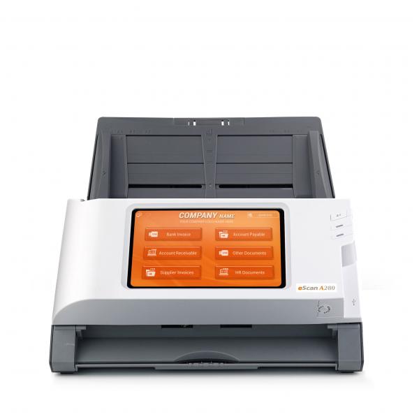 Plustek eScan A280 Enterprise Scanner ADF 600 x 600 DPI A4 Nero, Bianco (ESCAN A280 ENTERPRISE - A4 DUPLEX ADF NETWORK SCANNER)