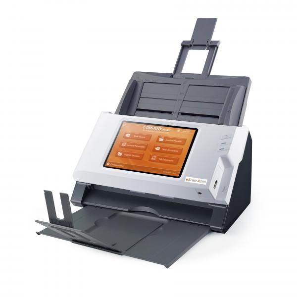 Plustek eScan A280 Enterprise Scanner ADF 600 x 600 DPI A4 Nero, Bianco (ESCAN A280 ENTERPRISE - A4 DUPLEX ADF NETWORK SCANNER)
