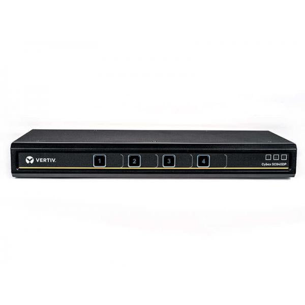 Vertiv Cybex SC 840DP switch per keyboard-video-mouse [kvm] Nero (4PORT SINGLE-HEAD SECURE - KVM DP IN/DP)