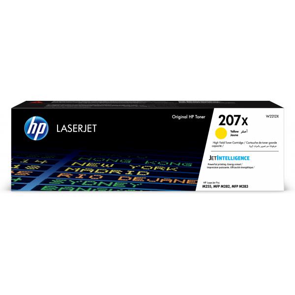 HP Cartuccia toner giallo originale LaserJet 207X ad alta capacit? (HP 207X - Alta resa - giallo - originale - LaserJet - cartuccia toner [W2212X] - per Color LaserJet Pro M255dw, M255nw, MFP M282nw, MFP M283fdn, MFP M283fdw)hp0193905265190W2212X