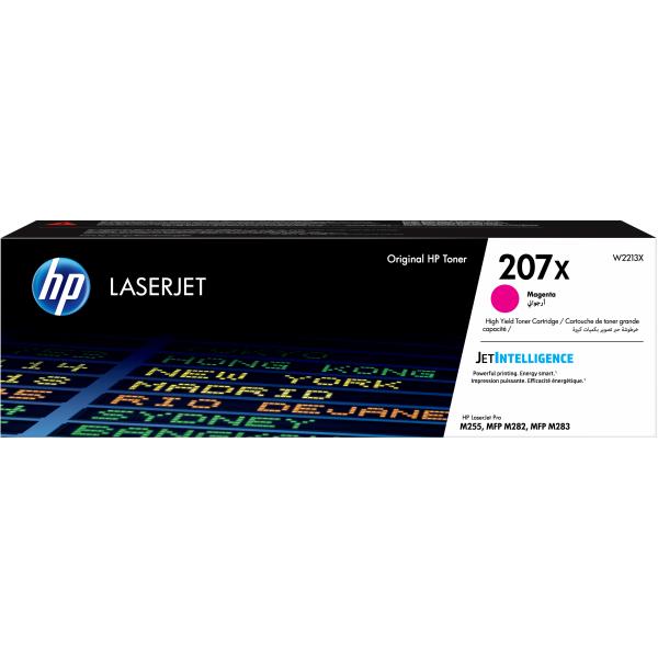 HP Cartuccia toner magenta originale LaserJet 207X ad alta capacit? (HP 207X - Alta resa - magenta - originale - LaserJet - cartuccia toner [W2213X] - per Color LaserJet Pro M255dw, M255nw, MFP M282nw, MFP M283fdn, MFP M283fdw)hp0193905265206W2213X