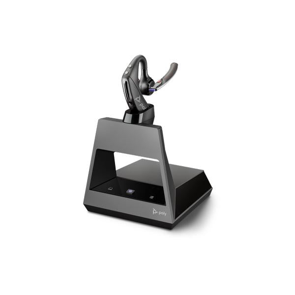 POLY 5200 Office Auricolare Wireless A clip, In-ear Ufficio Bluetooth Nero (POLY VOYAGER 5200 OFFICE HEADSET,2-WAY-BASE)