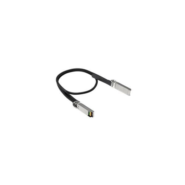 HPE R0M46A cavo a fibre ottiche 0,65 m SFP56 Nero (ARUBA 50G SFP56 TO SFP56 0.65M DAC CABLE)