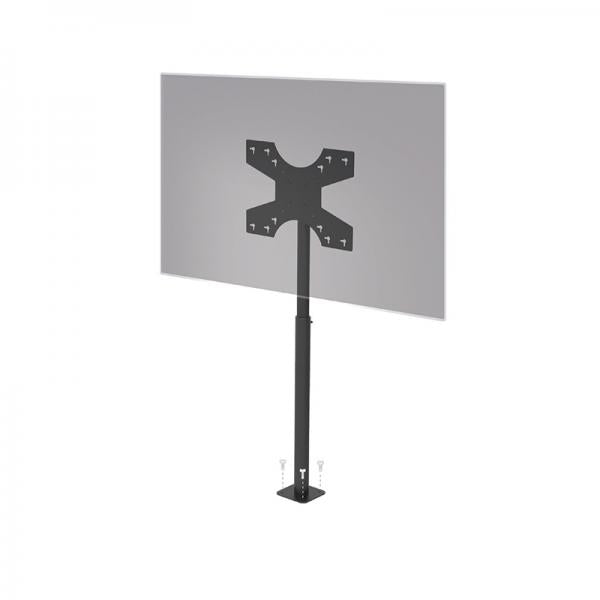 Hagor 1982 Supporto TV a parete 139,7 cm [55] Nero (X-STAND FLOORMOUNT - 32-55IN 600X400 35KG)