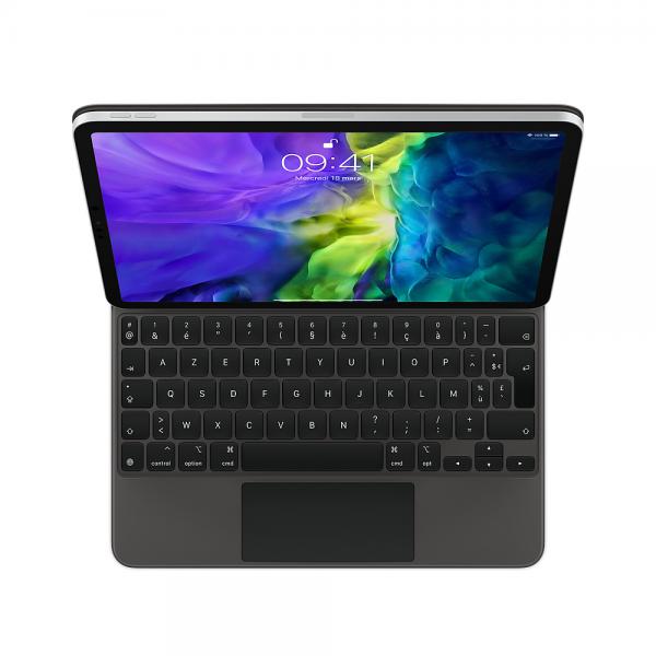 Apple MXQT2F/A tastiera per dispositivo mobile Nero AZERTY Francese (MAGIC KEYBOARD FOR 11-INCH - IPAD PRO 2ND GENERATION FRENCH) - Versione UK