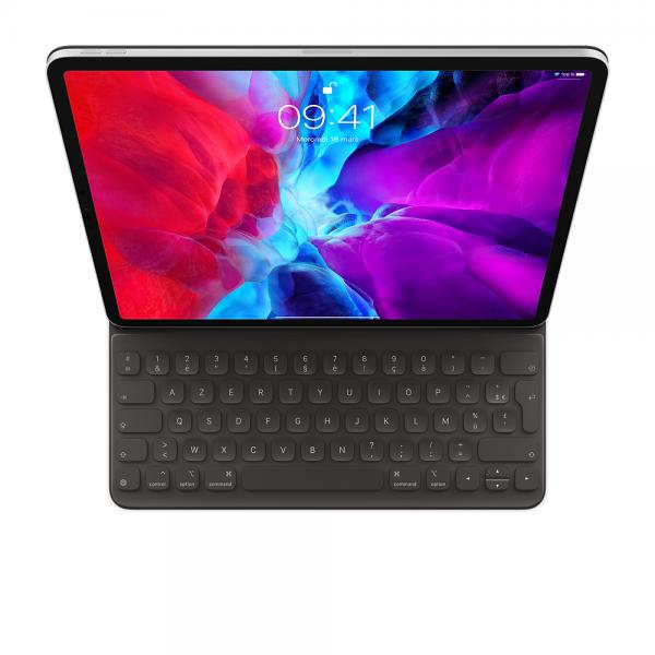 Apple MXNL2F/A tastiera per dispositivo mobile Nero AZERTY Francese (SMART KEYBOARD FOLIO FOR 12.9IN - IPAD PRO 4TH GEN - FRENCH) - Versione UK