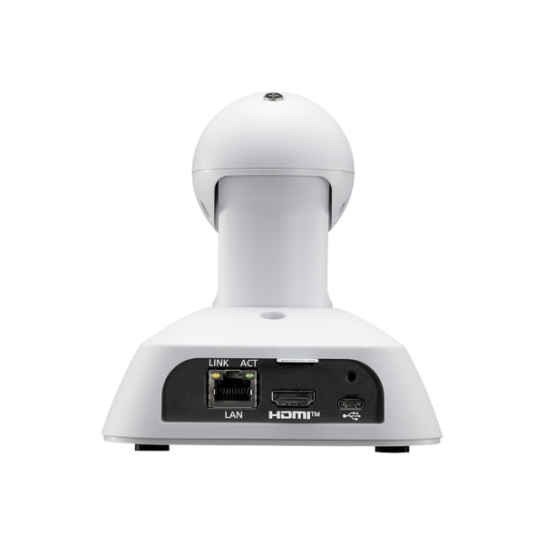 Panasonic AW-UE4WG telecamera per videoconferenza Bianco 3840 x 2160 Pixel 60 fps 25,4 / 2,3 mm [1 / 2.3] (AW-UE4W - Wide-angle 4K PTZ with IP streaming - White)