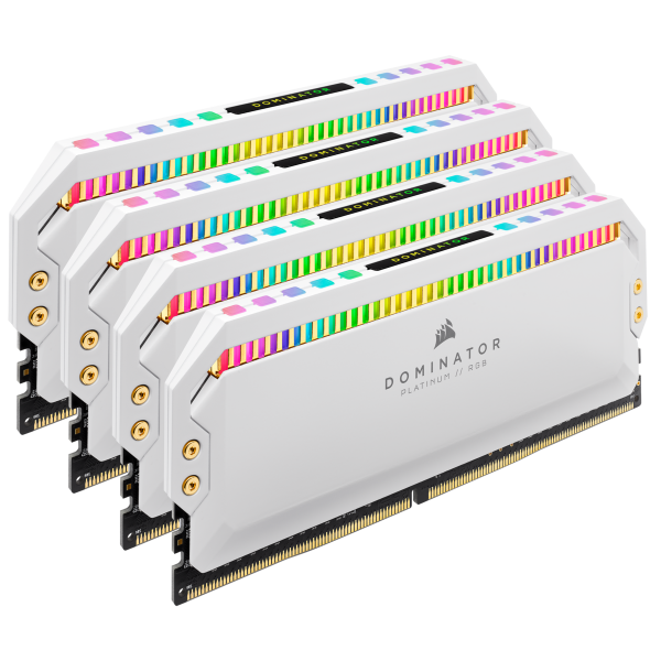 Corsair Dominator CMT64GX4M4K3600C18W memoria 64 GB 4 x 16 GB DDR4 3600 MHz (CORSAIR DDR4 3600 Q/K PLAT RGB WHT 64GB)