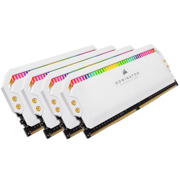 Corsair Dominator CMT64GX4M4K3600C18W memoria 64 GB 4 x 16 GB DDR4 3600 MHz (CORSAIR DDR4 3600 Q/K PLAT RGB WHT 64GB)