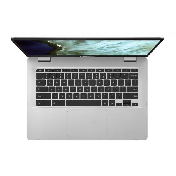 ASUS Chromebook C423NA-BV0158 laptop 35,6 cm [14] HD Intel Celeron N3350 4 GB LPDDR4-SDRAM 32 GB eMMC Wi-Fi 5 [802.11ac] ChromeOS Argento (ASUS Chromebook 14''LED Celeron N3350 1.10GHz 4GB 64GB eMMC Wlan Bluetooth Webcam Chrome OS) - Versione UK