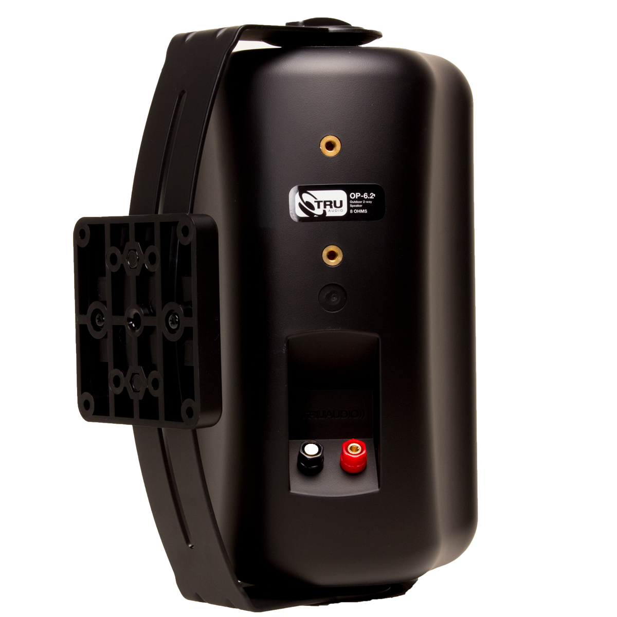 TruAudio OP-6.2-BK altoparlante 2-vie Nero Cablato 120 W (TruAudio 2-Way 6.5 inch Outdoor Surface Mount Speaker + Swivot Technology - OP-6.2-BK)