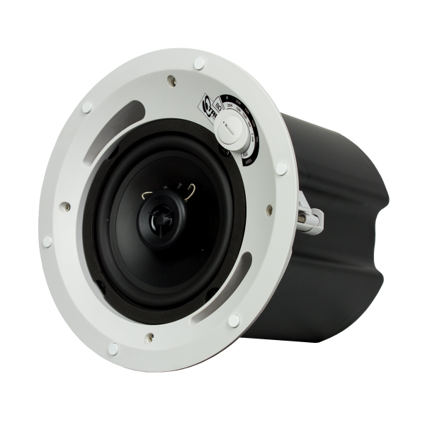 TruAudio CL-70V-6UL altoparlante 2-vie Nero, Bianco Cablato 60 W (TruAudio 70V/100V 6.5 2-Way In-Ceiling Speaker - CL-70V-6UL)