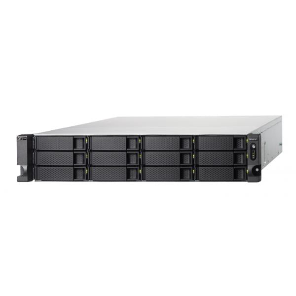 QNAP TS-h1277XU-RP NAS Armadio [2U] Collegamento ethernet LAN Nero, Grigio 3700X (QNAP TS-H1277XU-RP-3700X-32G/192TB TOSH)
