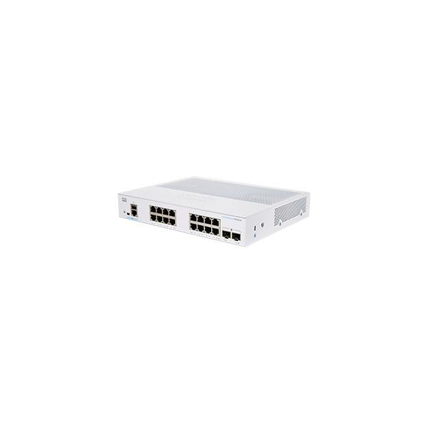Cisco CBS350-16T-E-2G-EU switch di rete Gestito L2/L3 Gigabit Ethernet [10/100/1000] Argento (CBS350 MANAGED 16-PORT - GE EXT PS 2X1G SFP)Cisco0889728294720CBS350-16T-E-2G-EU