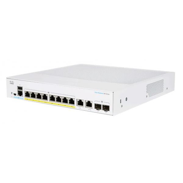 Cisco CBS250-8FP-E-2G-EU switch di rete Gestito L2/L3 Gigabit Ethernet [10/100/1000] Argento (CBS250 SMART 8-PORT GE FULL POE - EXT PS 2X1G COMBO)Cisco0889728295154CBS250-8FP-E-2G-EU
