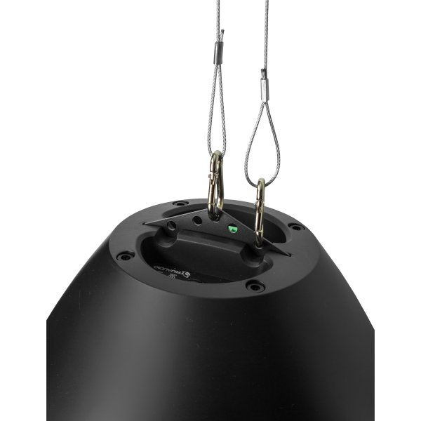 TruAudio BD-8BK altoparlante 2-vie Nero Cablato 125 W (TruAudio BeatDrop 2-Way 8'' Commercial Pendant Ceiling Speaker - BD-8BK)