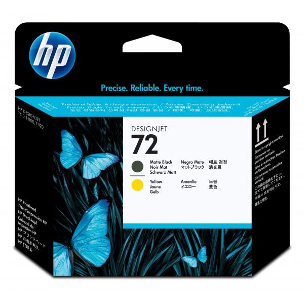 HP 72 testina stampante Ad inchiostro (HP 72 Matte Black and Yellow Printhead)hp0808736779623C9384A