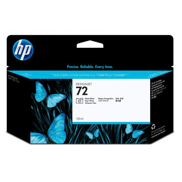 HP Cartuccia inchiostro nero fotografico 72, 130 ml (Cartuccia ink fotografico HP 72 nero, da 130 ml con inchiostro HP Vivera)hp0808736779760C9370A