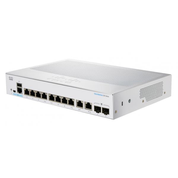 Cisco CBS250 Gestito L3 Gigabit Ethernet [10/100/1000] 1U Grigio (CBS250 Smart 8 port GE Ext PS 2x1G Combo)Cisco0889728293839CBS250-8T-E-2G-UK