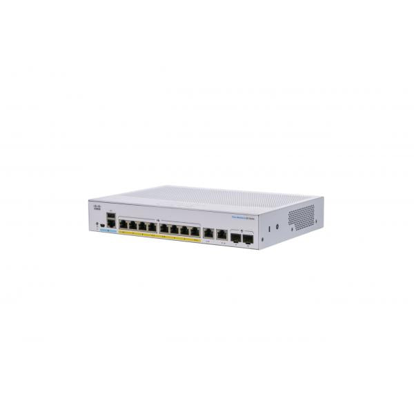 Cisco CBS250 Gestito L3 Gigabit Ethernet [10/100/1000] Supporto Power over Ethernet [PoE] 1U Grigio (CBS250 Smart 8 port GE PoE Ext PS 2x1G Combo)Cisco0889728295000CBS250-8P-E-2G-UK