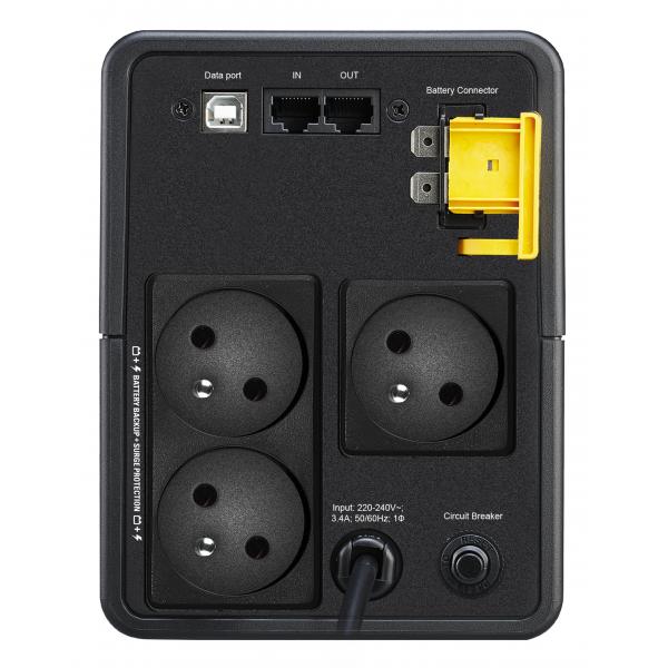 APC BX750MI-FR gruppo di continuit? [UPS] A linea interattiva 0,75 kVA 410 W 3 presa[e] AC (APC BACK-UPS 750VA 230V AVR - FRENCH SOCKETS)Apc0731304413554BX750MI-FR