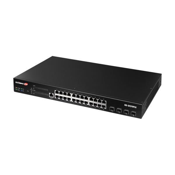 SURVEILLANCE 24-PORT GIGABIT POE+ WEB SMART SWITCH WITH 4-POR