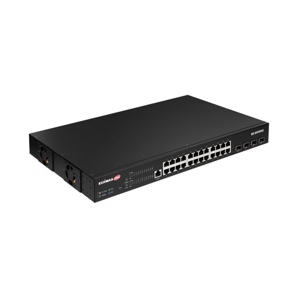 SURVEILLANCE 24-PORT GIGABIT POE+ WEB SMART SWITCH WITH 4-POR