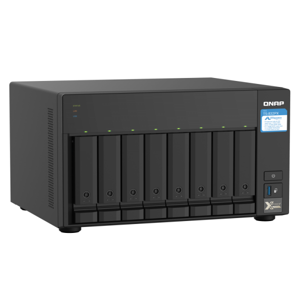 TS-832PX-4G 8 BAY 1.7GHZ QC 8GB DDR4 2X 10GBESFP+ LAN+2X 2.5GBE