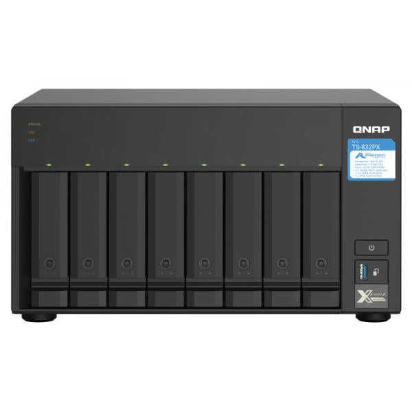 TS-832PX-4G 8 BAY 1.7GHZ QC 8GB DDR4 2X 10GBESFP+ LAN+2X 2.5GBE