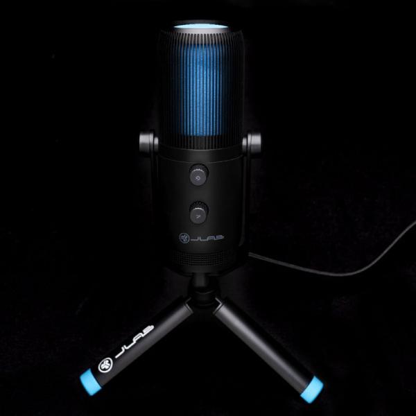 JLab Talk Pro Nero Microfono per PC (Talk Pro, Black - 10 foot braided 90* degree - gold plated USB to USB-C cable, tripod stand - Warranty: 24M)