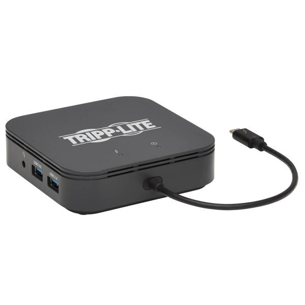 Tripp Lite MTB3-DOCK-04 replicatore di porte e docking station per laptop Cablato Thunderbolt 3 Nero (Thndrblt 3 Dock Dual Dsply 8K DP 4K HDMI)