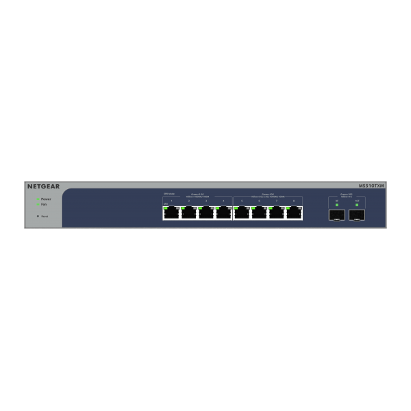MS510TXM 8-PORT SWITCH + 2XSFP+ MULTI-GIGABIT/10G SMART MANAGED