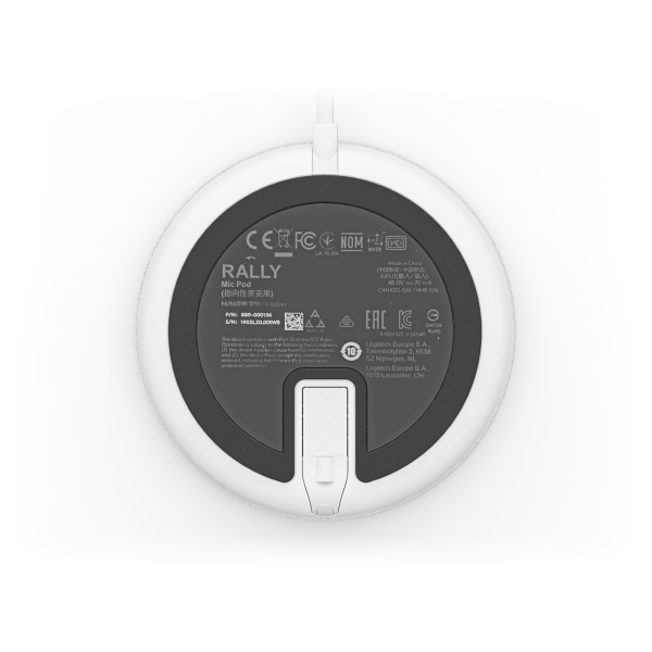 RALLYMIC POD ACCS OFF-WHITE RALLY ULTRA-HD CONFERENCECAM