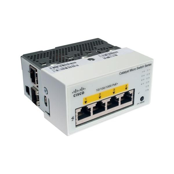Cisco CMICR-4PS switch di rete Gestito L2 Gigabit Ethernet [10/100/1000] Supporto Power over Ethernet [PoE] Grigio (Catalyst Micro Switch for Walljack Deployments 2 x SFP Up)
