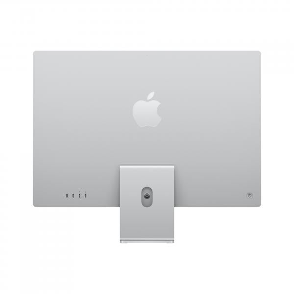 Apple iMac 24 con display Retina 4.5K [Chip M1 con GPU 8-core, 256GB SSD] - Argento [2021] (24IN IMAC RETINA 4.5K 8CORE M1 - CPU 8GB 256GB MACOS NOOD - SILVE)