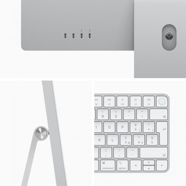 24IN IMAC RETINA 4.5K 8CORE M1 CPU 8GB 256GB MACOS NOOD - SILVE