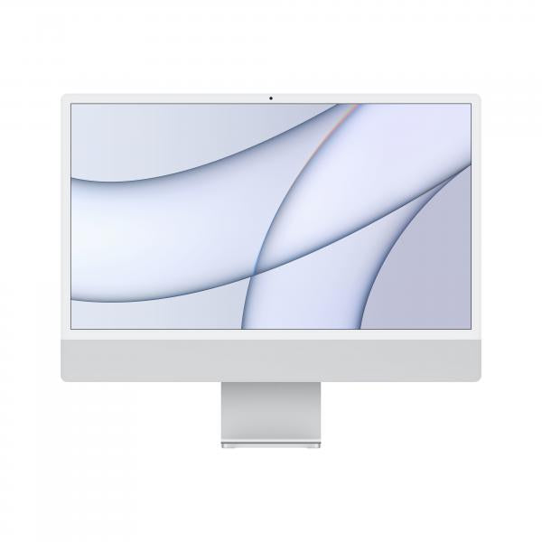 Apple iMac 24 con display Retina 4.5K [Chip M1 con GPU 8-core, 256GB SSD] - Argento [2021] (24IN IMAC RETINA 4.5K 8CORE M1 - CPU 8GB 256GB MACOS NOOD - SILVE)