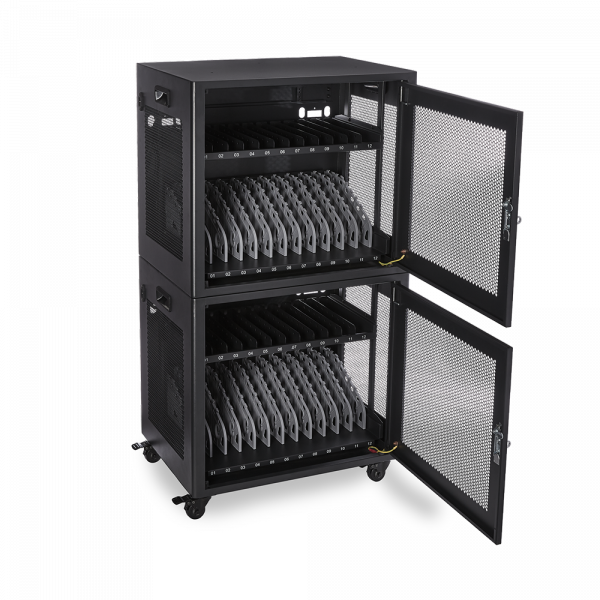 V7 CHGSTA12AC-1K portable device management cart& cabinet Carrello per la gestione dei dispositivi portatili Nero (CHARGE STATION 12 DEVICE UK - SECURE STORE CHARGE MOBILE PC)
